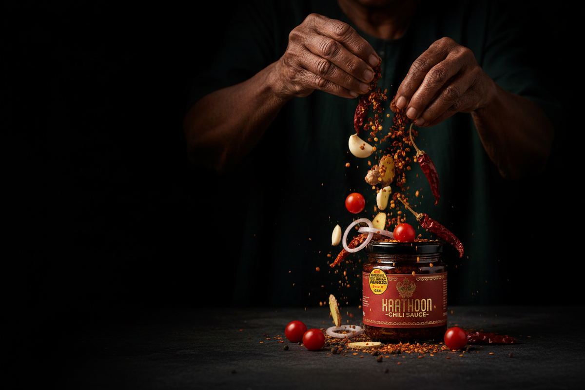 Kaathoon - Hands Pouring Ingredients